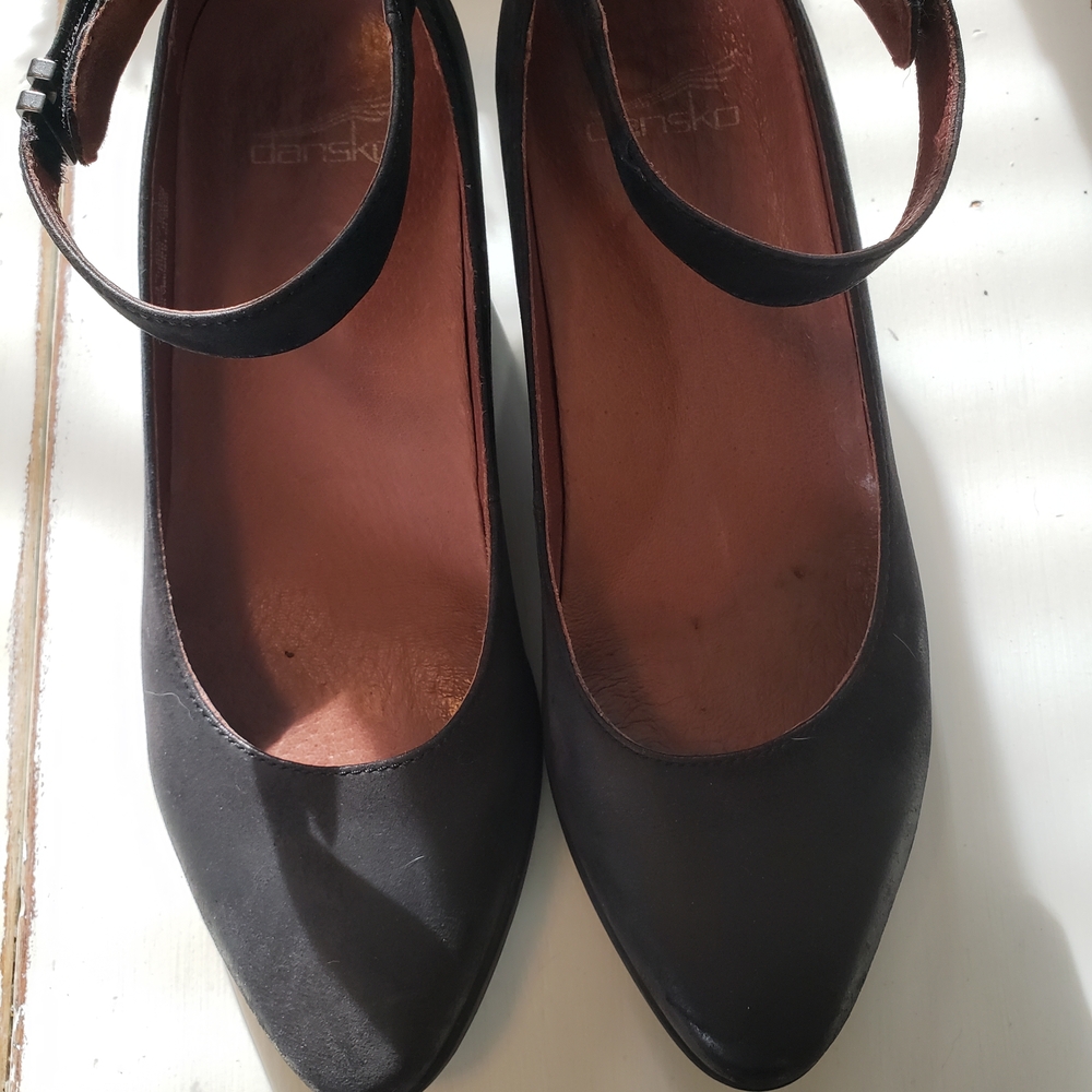 Dansko Women's Black Mary Jane Heels